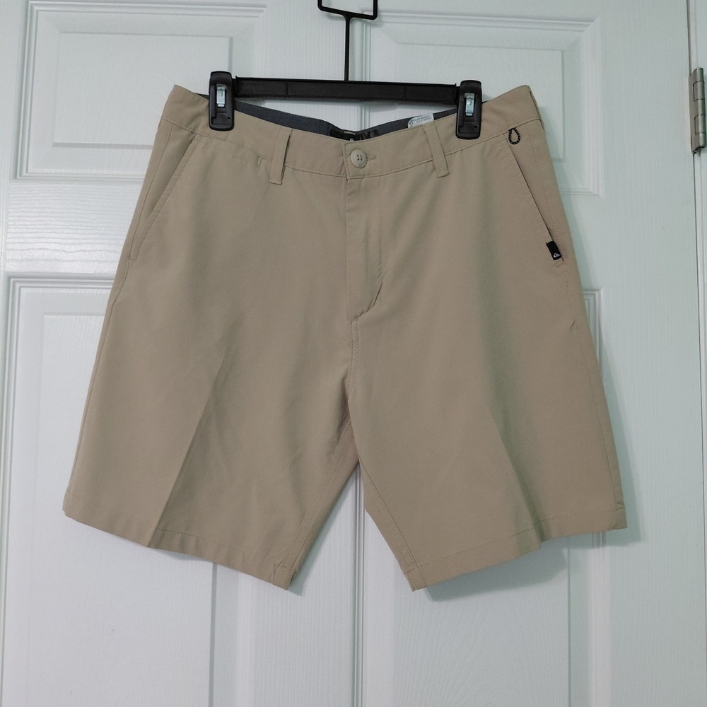 Quiksilver Amphibian Hybrid Shorts Mens 32 Tan Khaki Boardshorts Walk Shorts